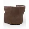 Shelby Dove Leather Swivel Chair